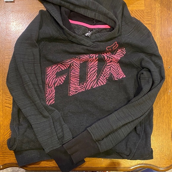 Fox Tops - Fox Charcoal and Magenta Sweatshirt